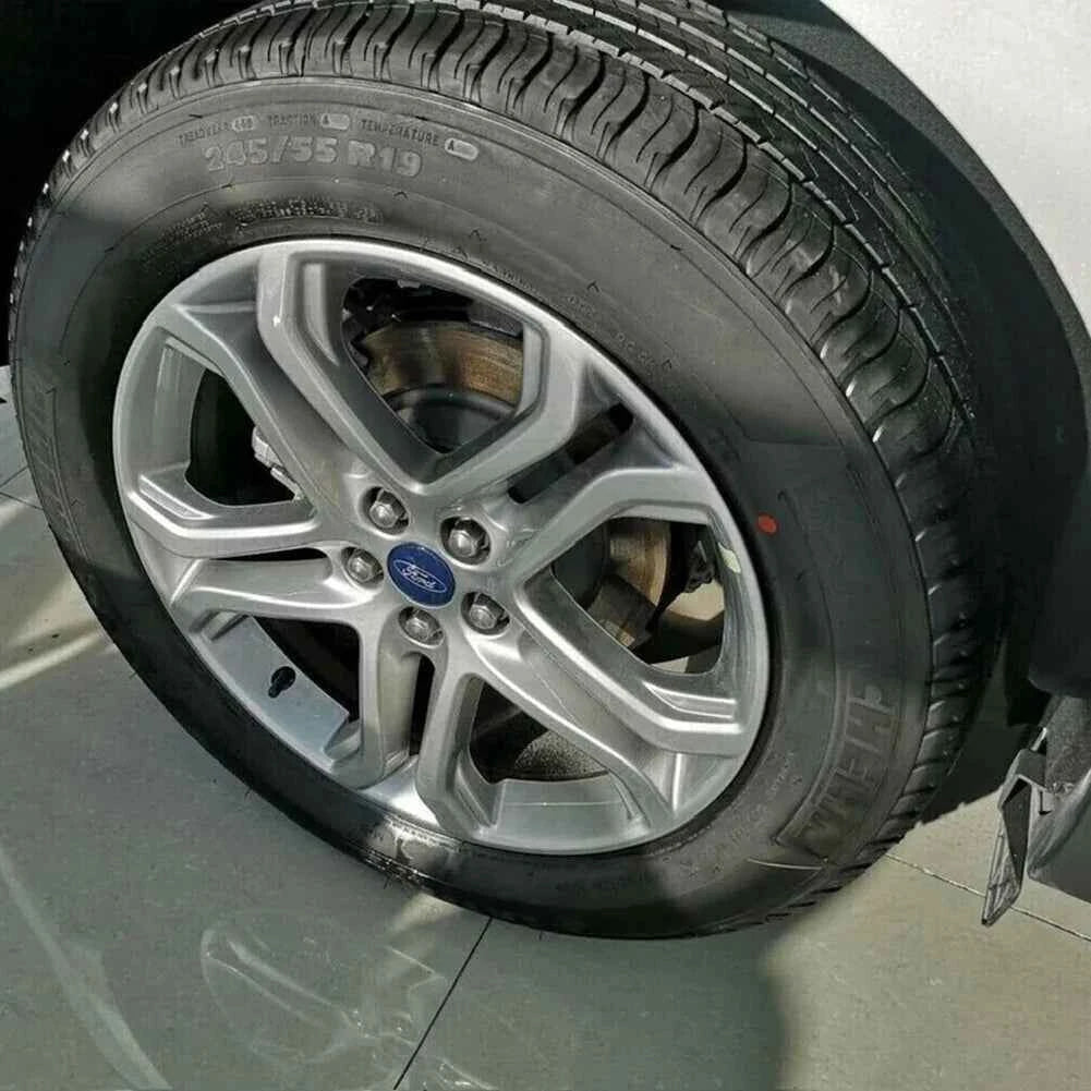 4 X 54MM Wheel Centre Caps Set Hub Centre Rim Cover Badge Blue Center Wheel Cap Kit Fit For Ford Most Models