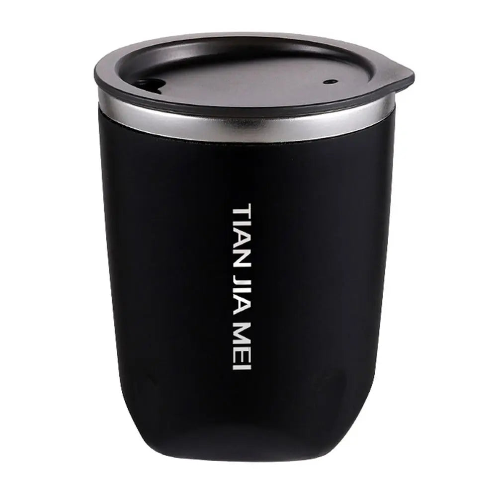 300ml Stainless Steel Coffee Mugs Thermos Cup Tea Coffee Water Cup Vacuum Insulated Travel Mug Car Mugs Household Office Mug