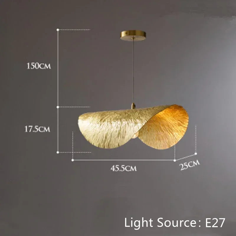 Lotus Leaf Chandelier Kitchen Retro Creative Light
