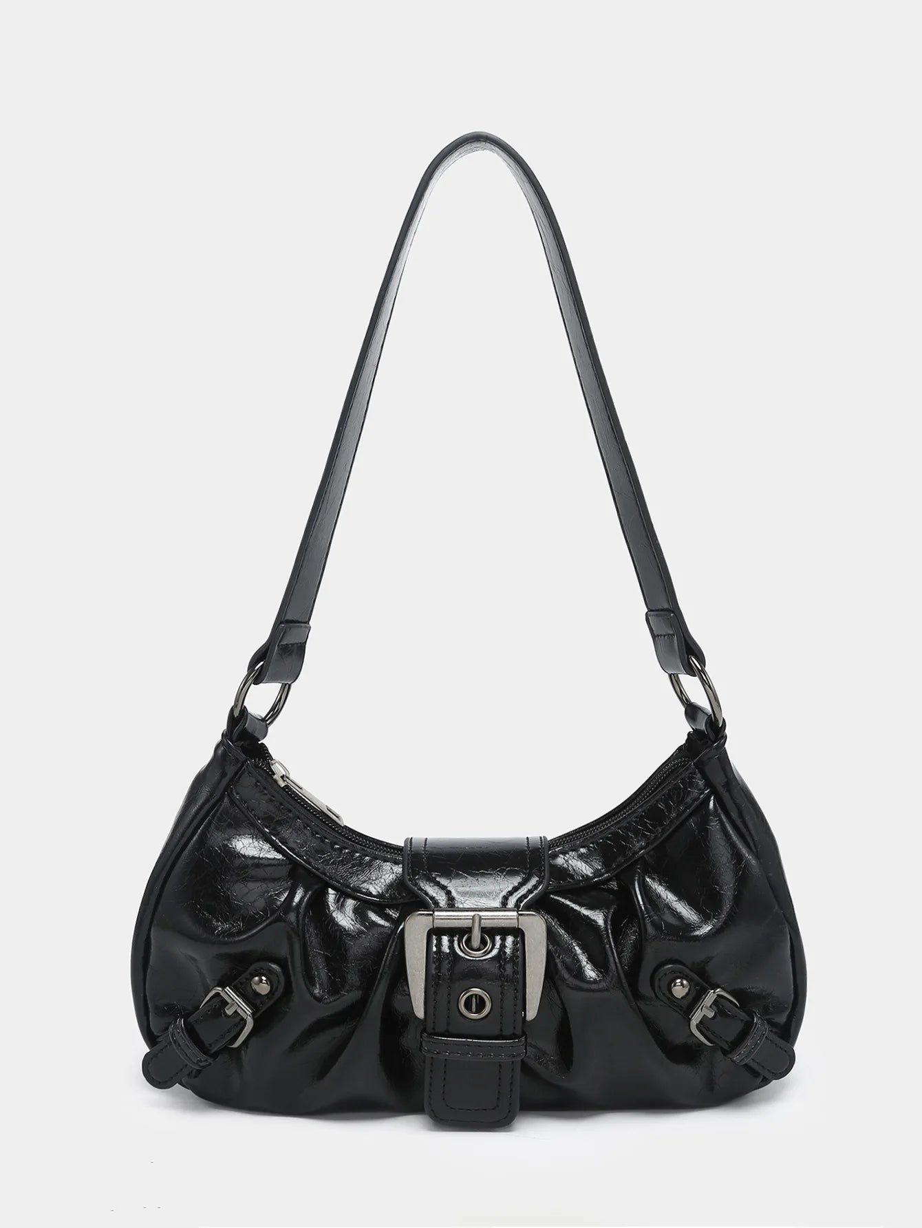 Hot Selling Maillard-Style Retro Small Bag Spicy Girl Y2K Wasteland-style Vintage Leather Shoulder Armpit Bag 2025
