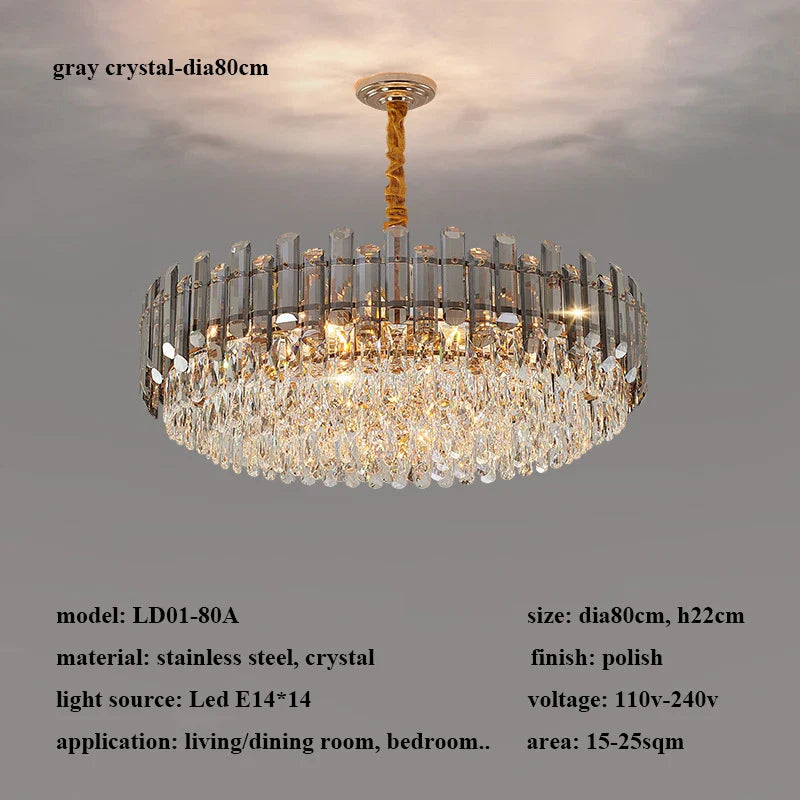 Modern Luxury Crystal Led Pendant Lights