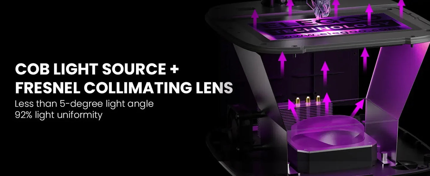 ELEGOO MARS 4 ULTRA MSLA 3D Printer with 7" 9K Mono LCD Up to 150mm/h Printing Speed WiFi Transfer Printing Size 153×77×165mm