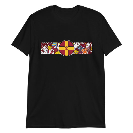 Northamptonshire Flag & Northampton Football Retro Jerseys Unisex T-Shirt