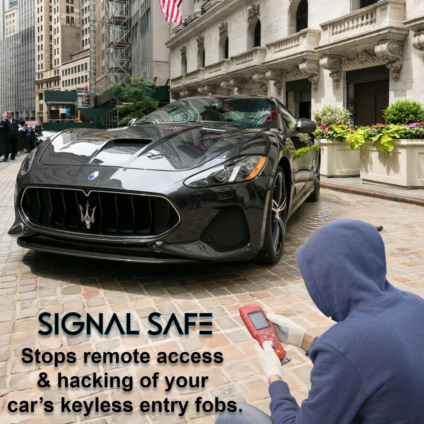SignalSafe Signal blocking Faraday Box and Pouch in a Pack, Keyless Entry Car Key Safe Protector