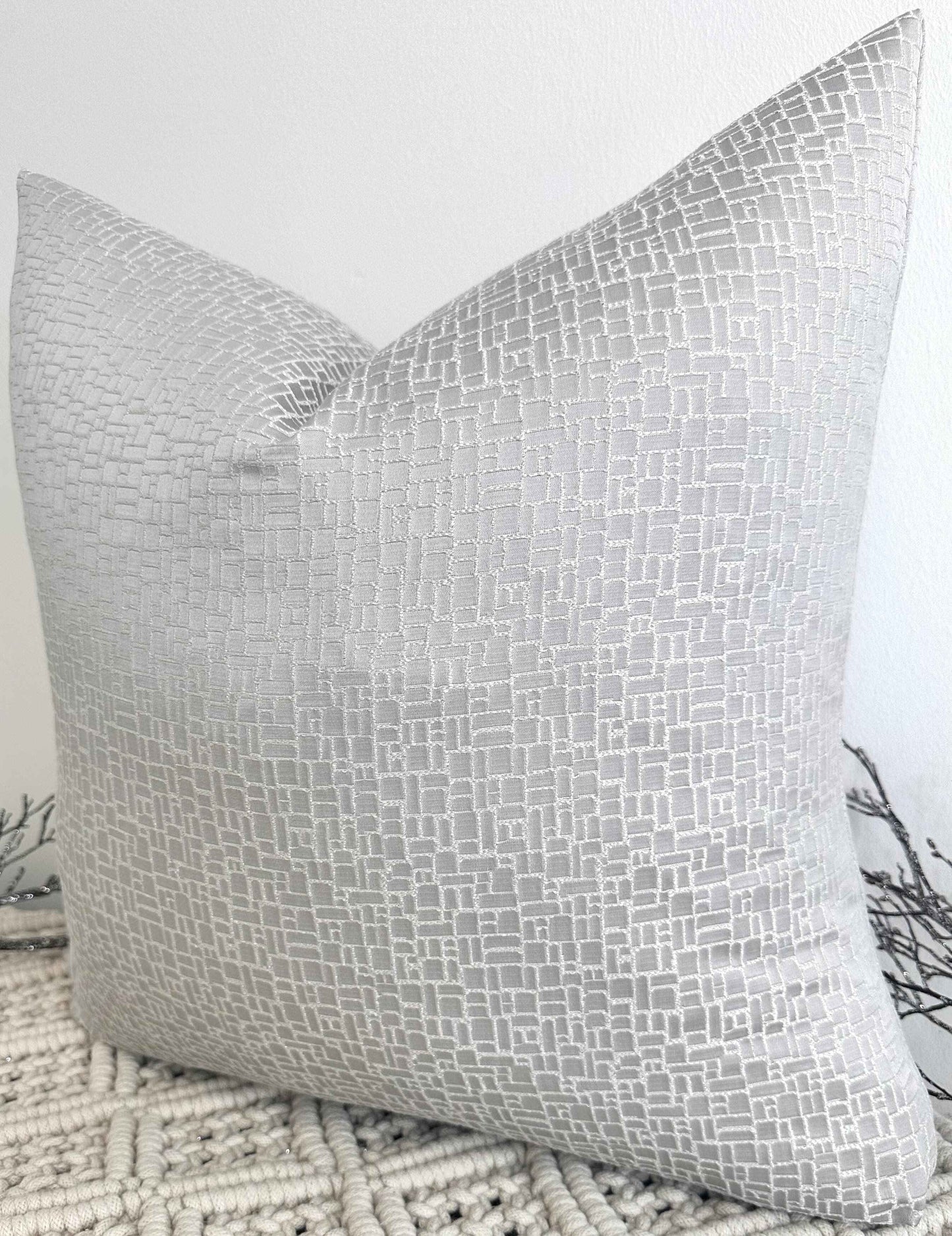 The Couture Cushion - The Silver Zegna - Style No. 132