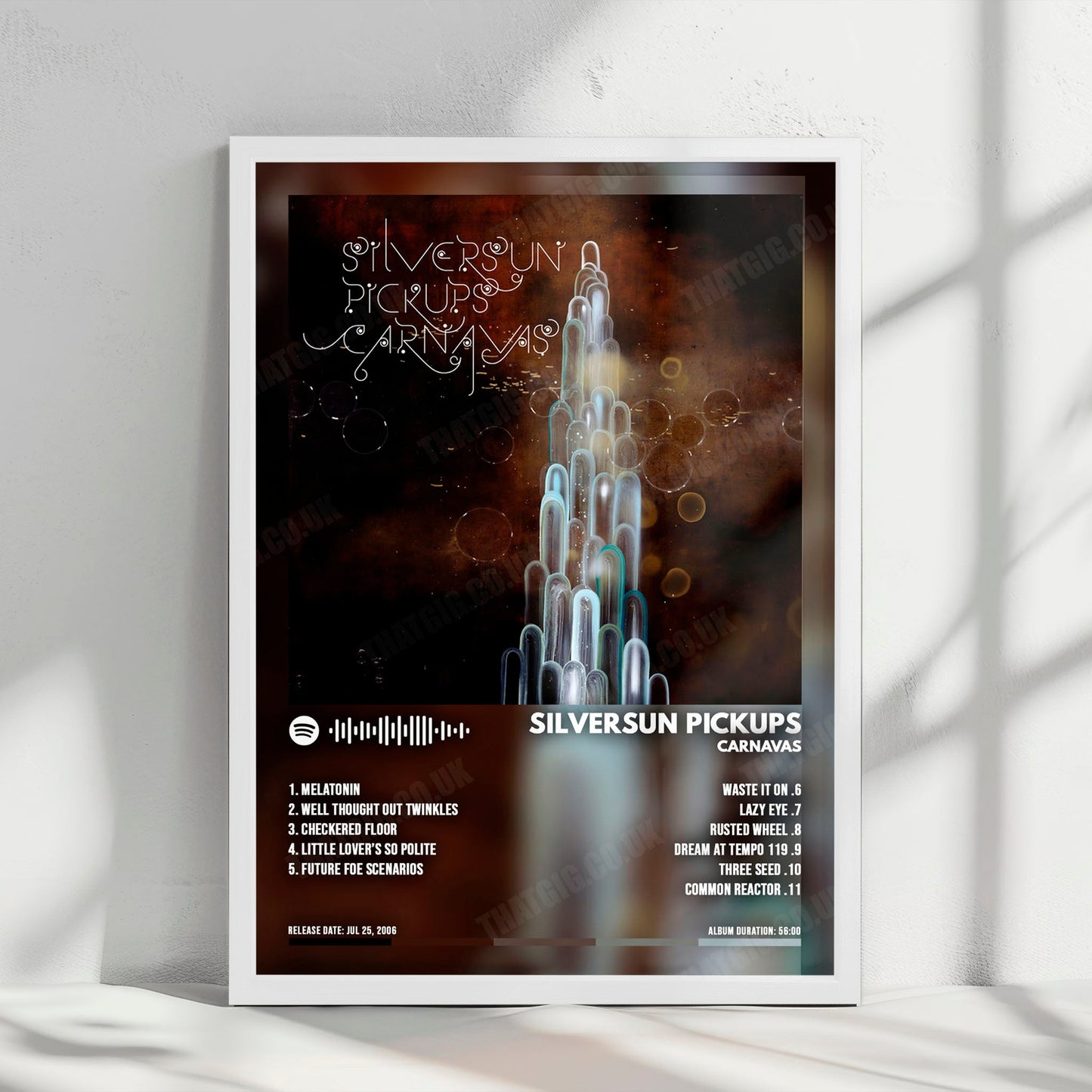 Silversun Pickups "Carnavas" Album Cover Poster - with Complete Tracklist