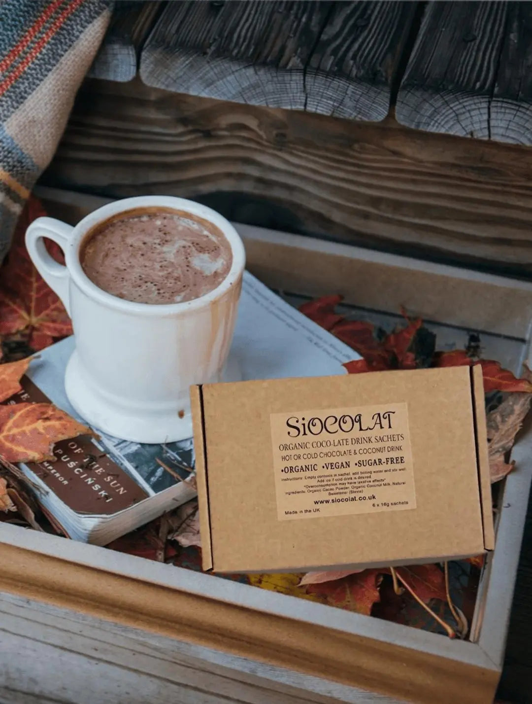Siocolat Organic Vegan Sugar Free Low Calorie Chocolate Drink Hot or Cold