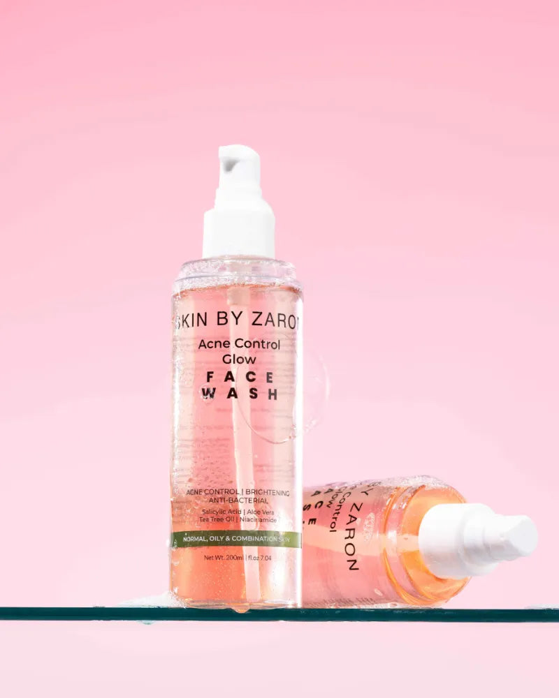 Skin by Zaron Acne Control Glow Plus Face Wash (200ml) – Salicylic Acid Cleanser