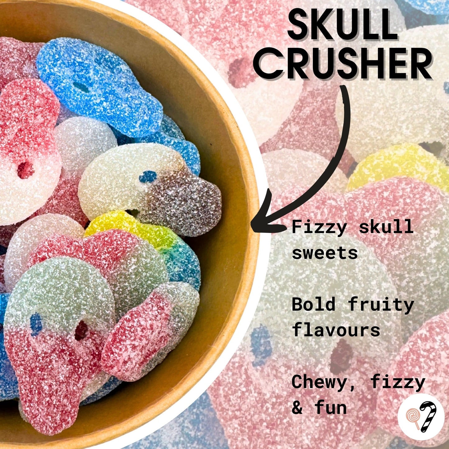 Skull Crusher Candy Salad Bowl 700g