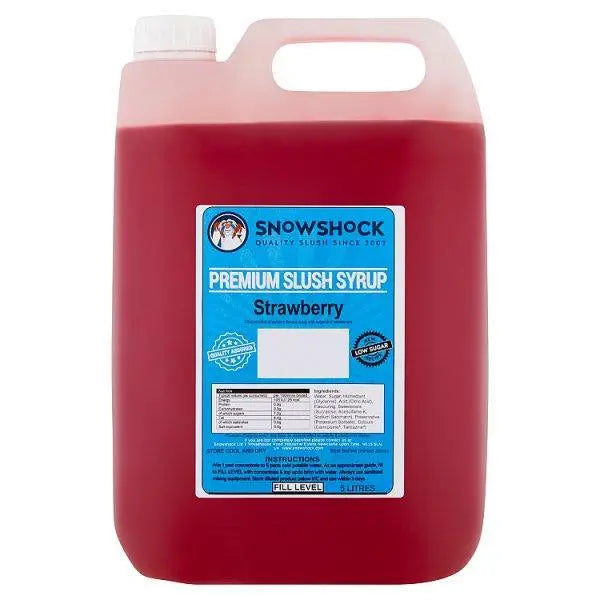 Snowshock Premium Slush Syrup Strawberry 5 Litres