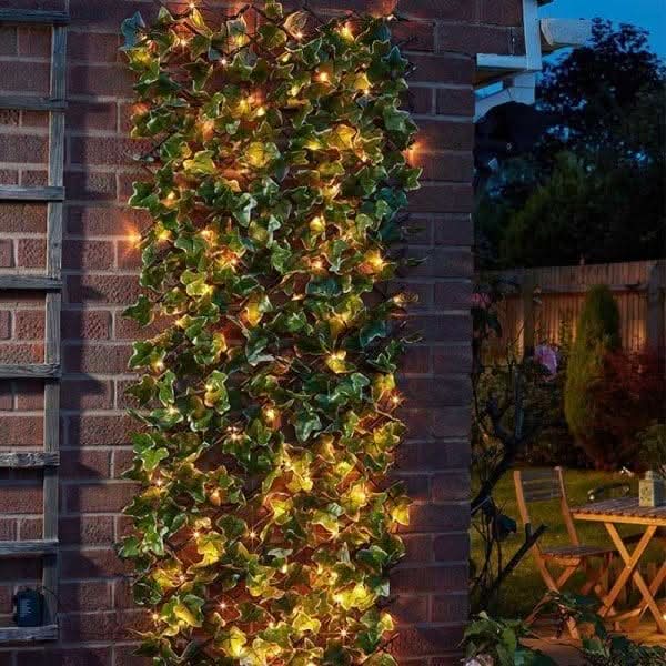 Solar Ivy Leaf Trellis 50 LED