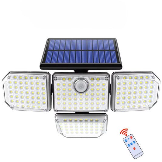 Solar light 3 Modes Adjustable Lighting Head for Garage Garden Yard