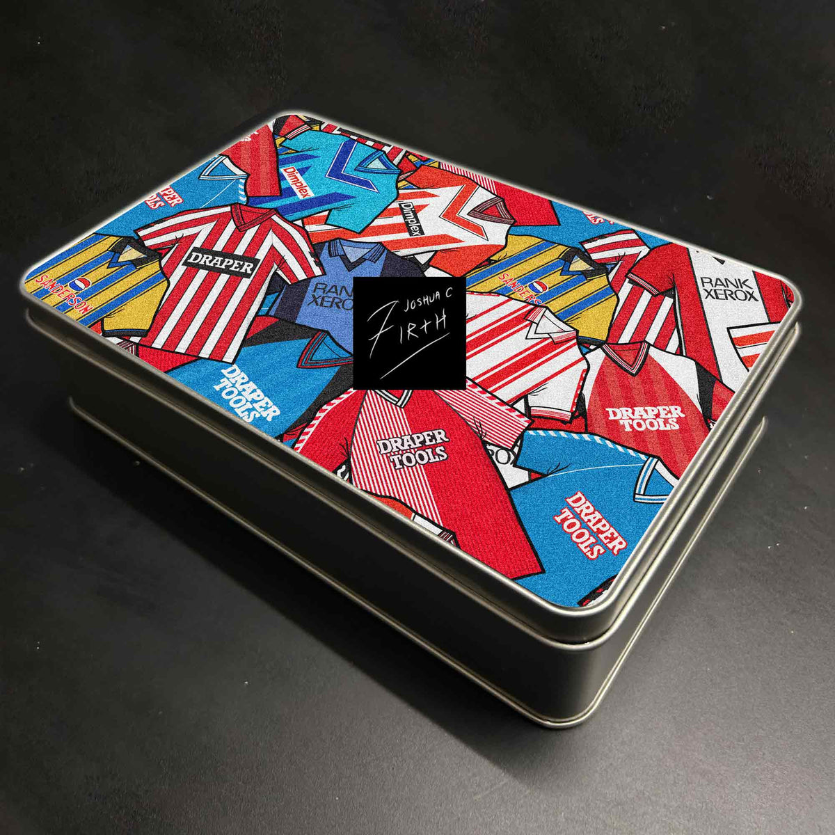 Southampton Inspired Football Retro Shirts Metal Sweets / Biscuit Tin