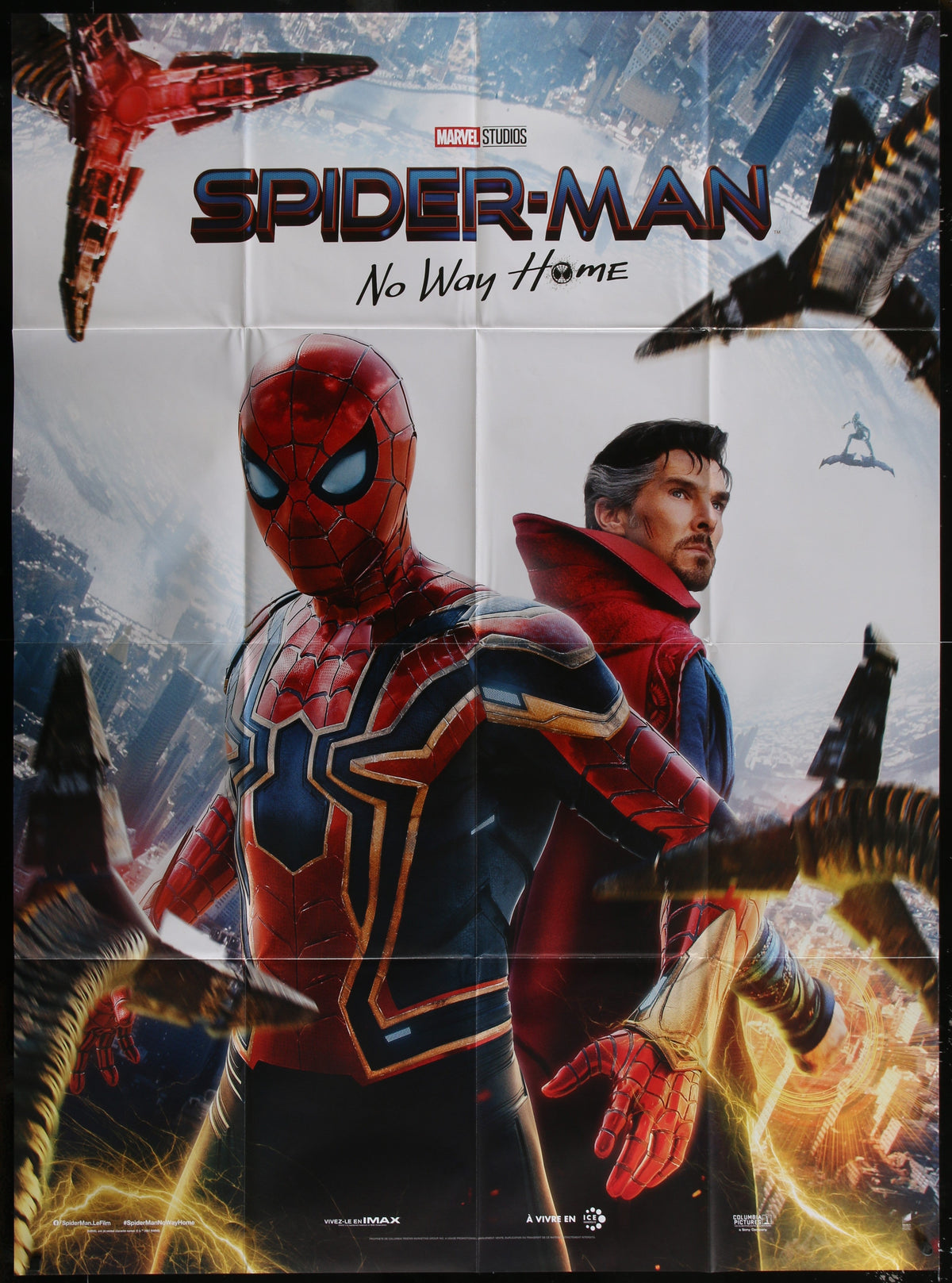 Spider-Man: No Way Home (2021) Original French One Panel Movie Poster 47 x 63