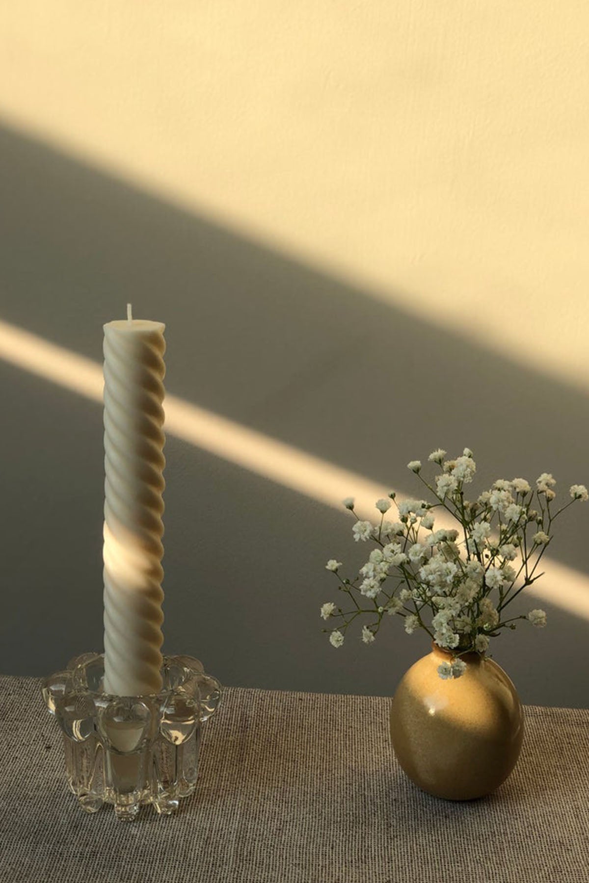 Spiral Taper Candles - pack of 3