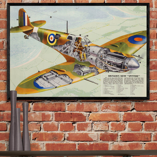 "Britain's New Spitfire" on Framed Prints, Canvas, Framed Canvas, Acrylic or Print-only