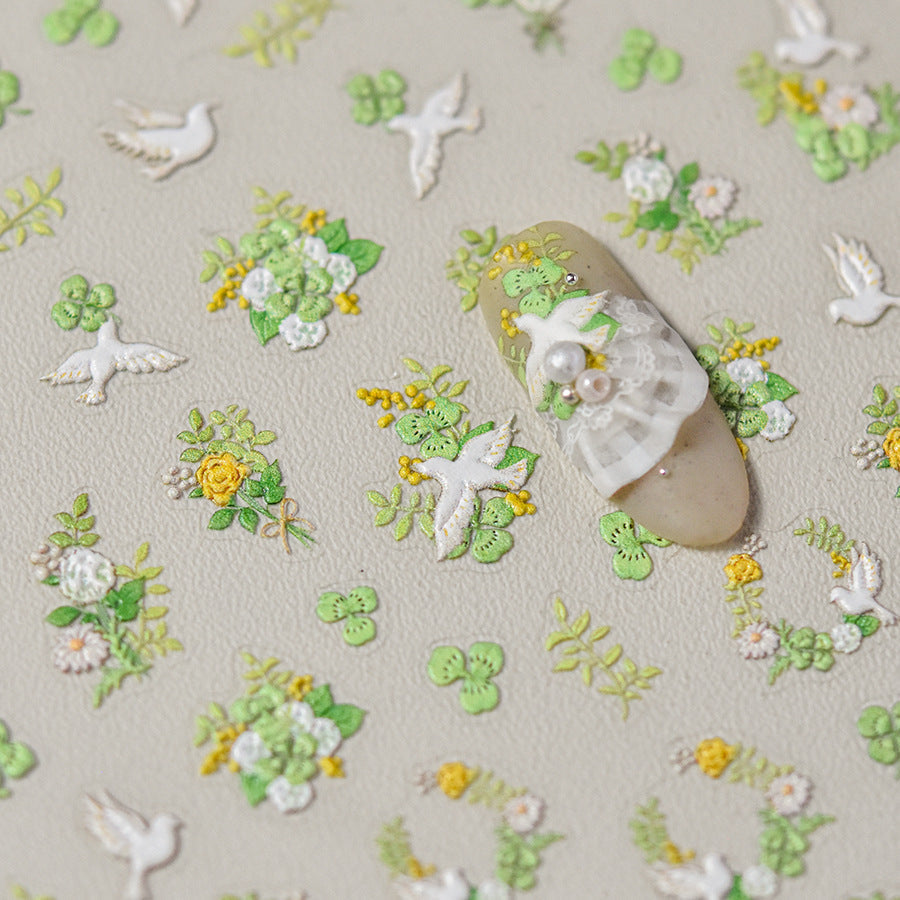 Hello Claws | Spring Flower And Bird Nail Deco Sticker