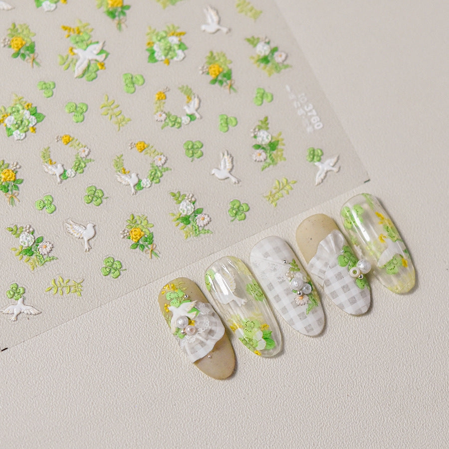 Hello Claws | Spring Flower And Bird Nail Deco Sticker