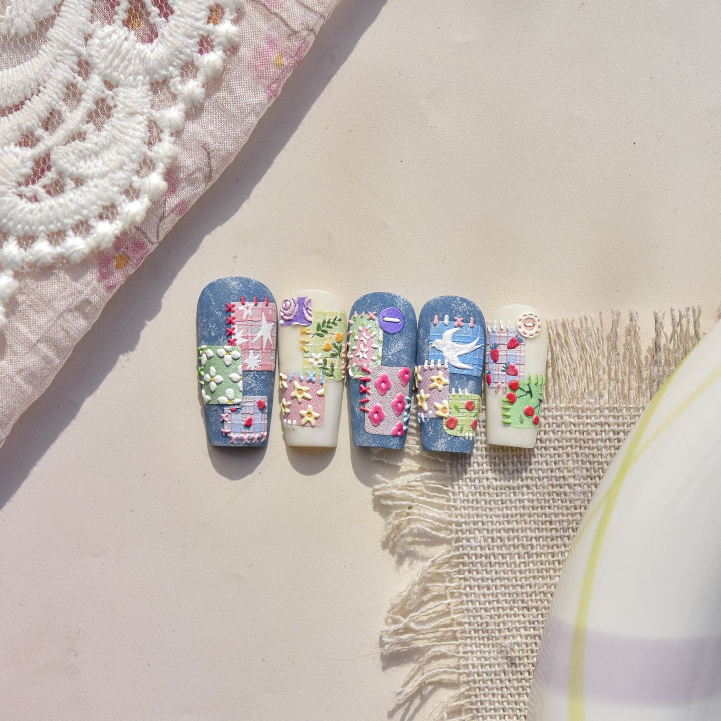 Hello Claws | Spring Patchwork Nail Deco Sticker