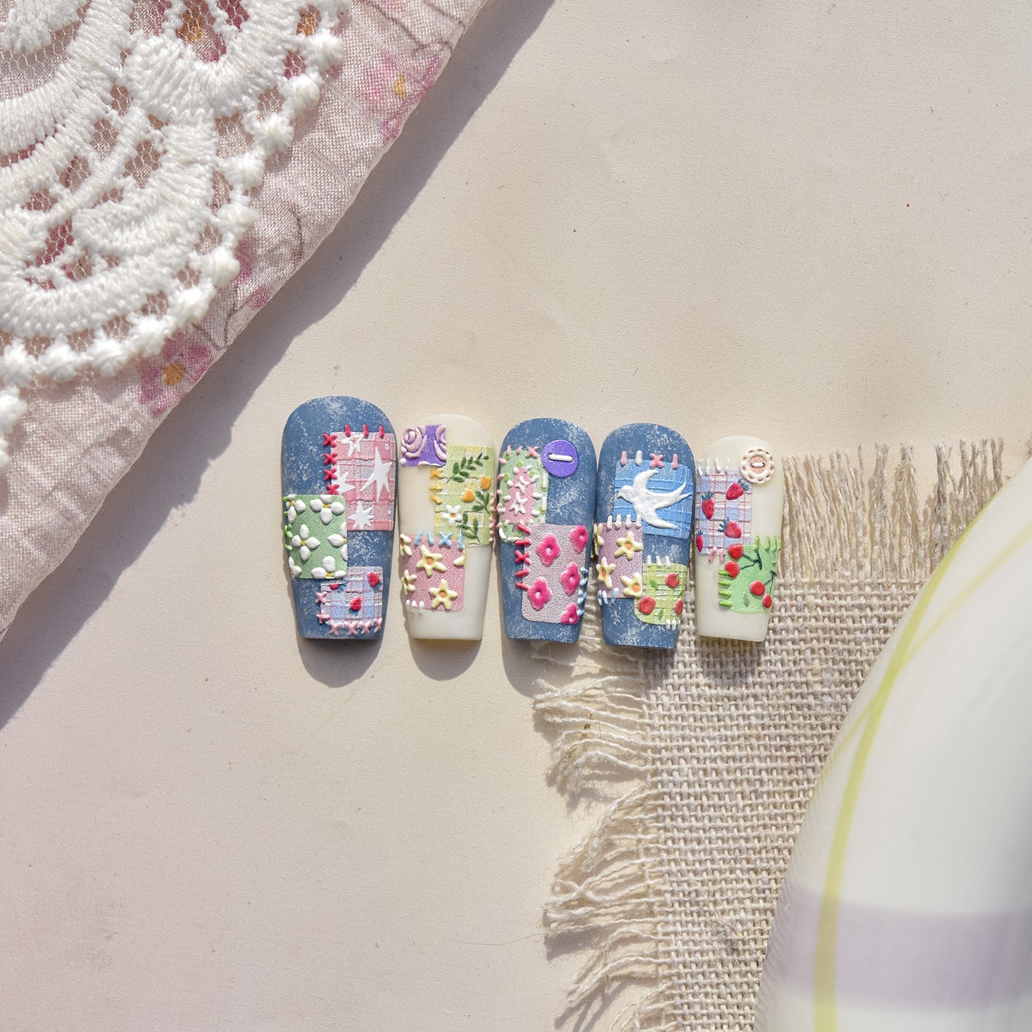 Hello Claws | Spring Patchwork Nail Deco Sticker
