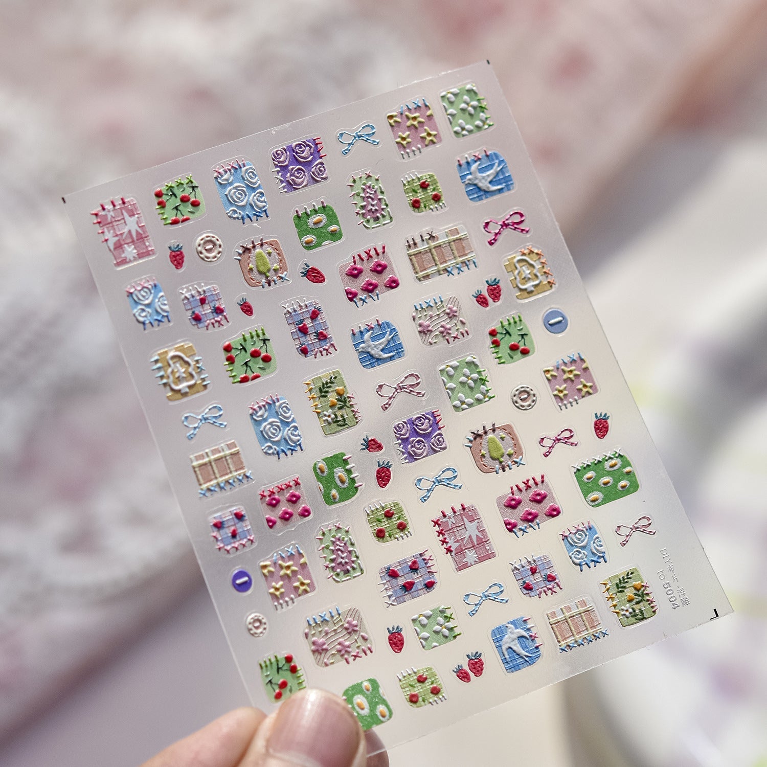 Hello Claws | Spring Patchwork Nail Deco Sticker