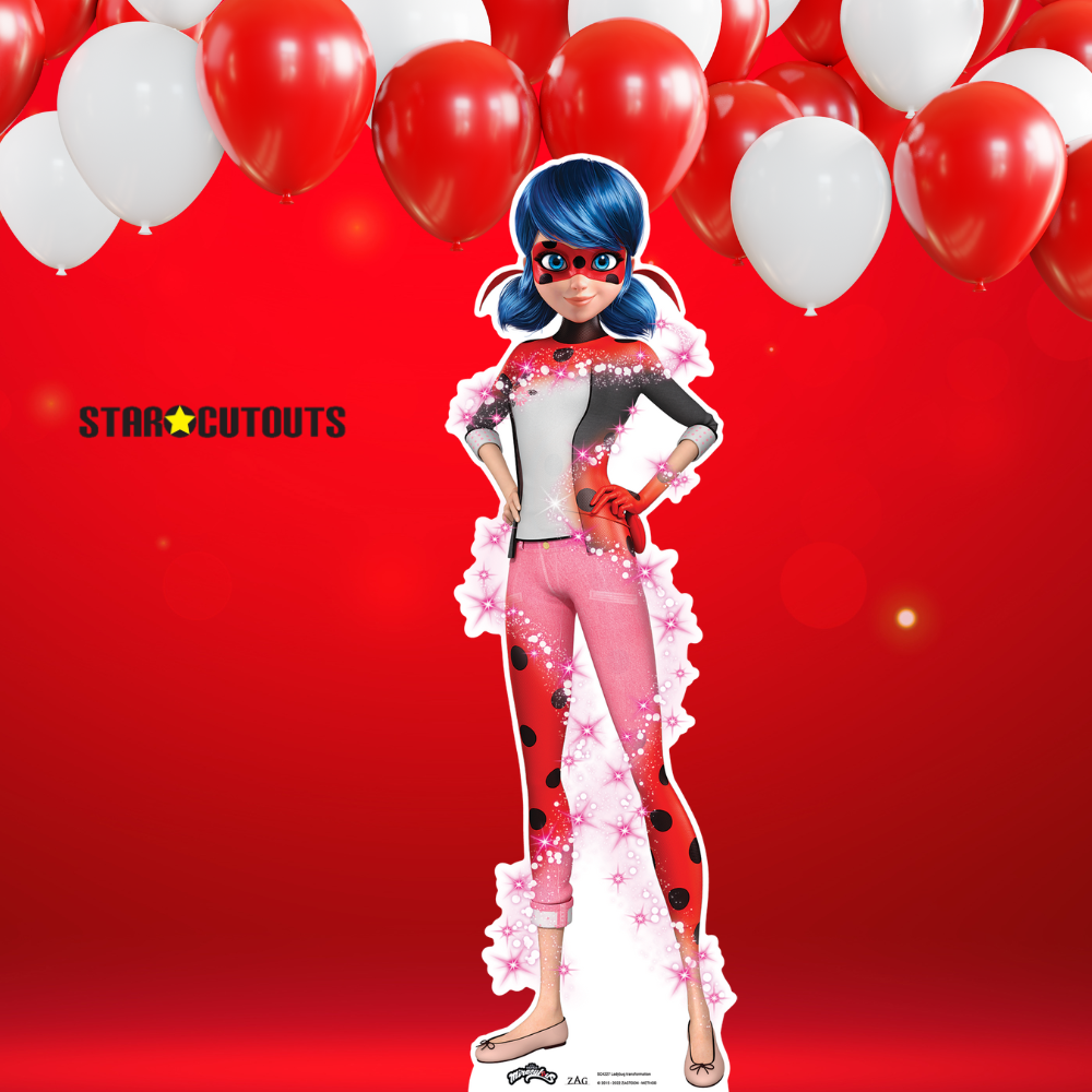 SC4227 Ladybug Transformation Star Mini Cardboard Cut Out Height 88cm