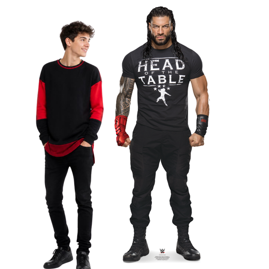 SC4326 Roman Reigns Head Table WWE Cardboard Cutout Height 192cm