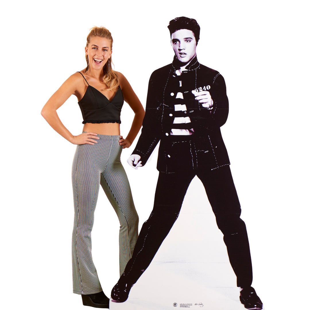 SC574 Elvis Jailhouse Rocks Cardboard Cut Out Height 179cm