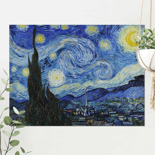 "Starry Night" by Van Gogh on Framed Canvas, Acrylic, Canvas, Framed Prints or Print-only