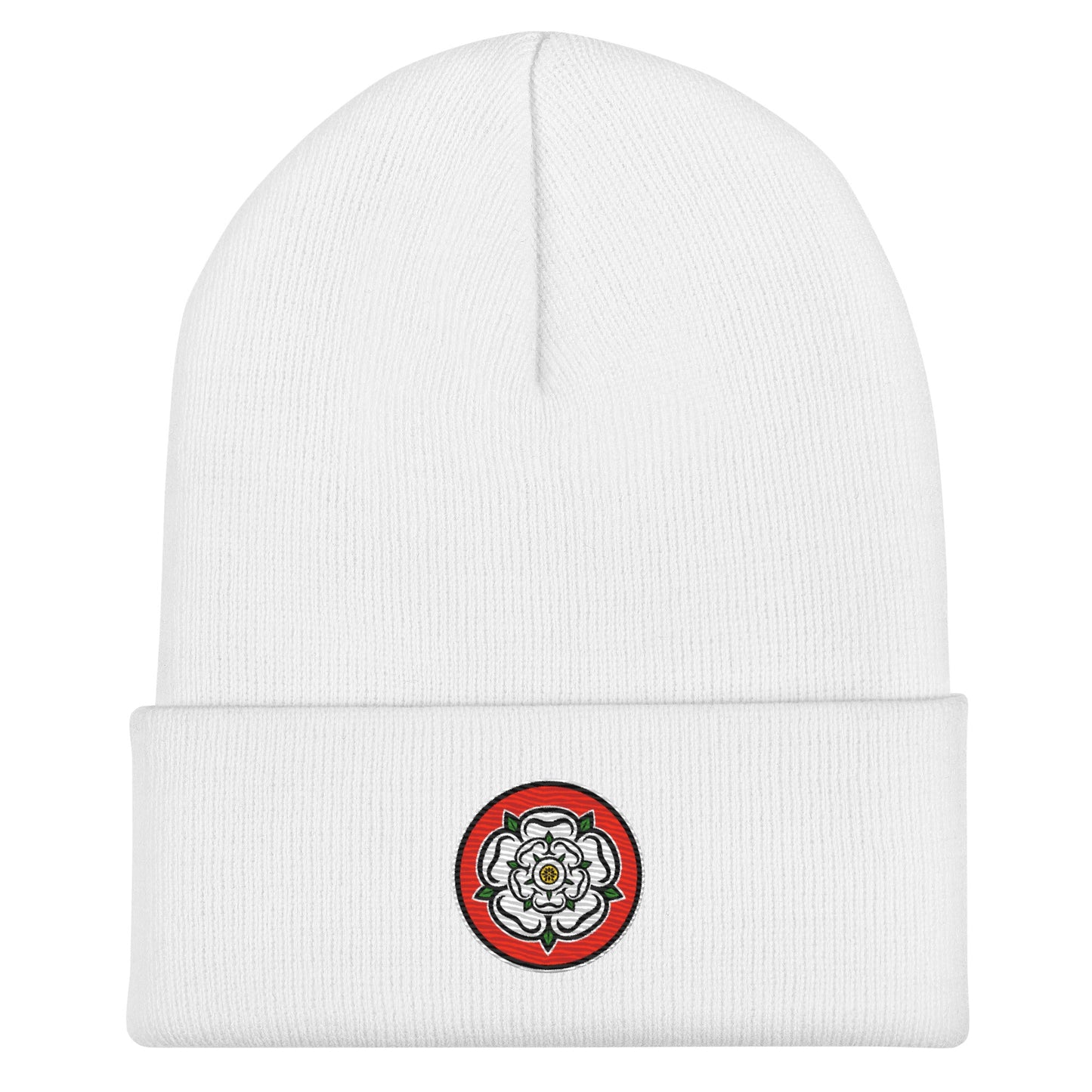 Barnsley Themed Yorkshire Rose Inspired Cuffed Beanie