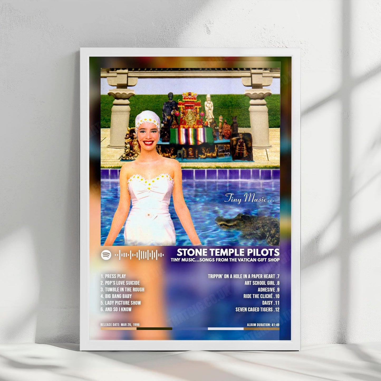 Stone Temple Pilots "Tiny Music... Songs from the Vatican Gift Shop" Album Cover Poster - with Complete Tracklist