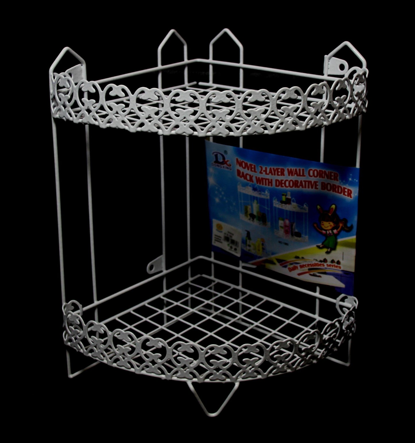 Elegant Lace Design Storage Rack Kitchen Bathroom Organizer