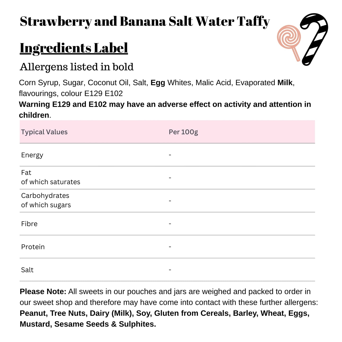Strawberry and Banana Salt Water Taffy