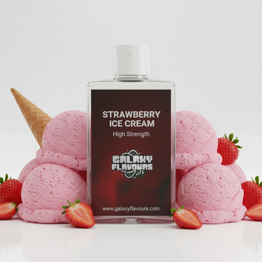 Strawberry Ice Cream Food Flavouring Concentrate – Professional High Strength – 250ml