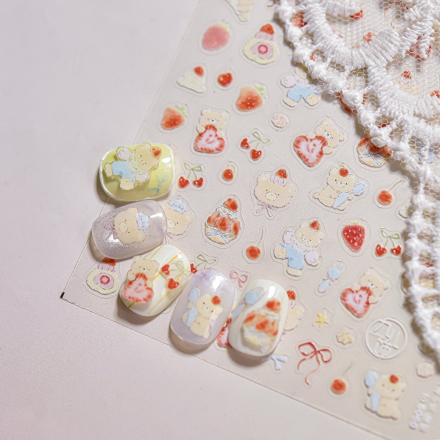 Hello Claws | Bear And Puppy Nail Deco Sticker