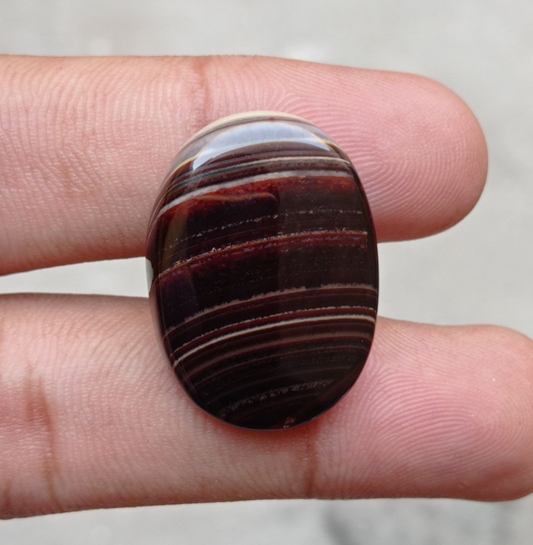 35.2ct Abstract Agate - Sulaimani Aqeeq - 29x21mm