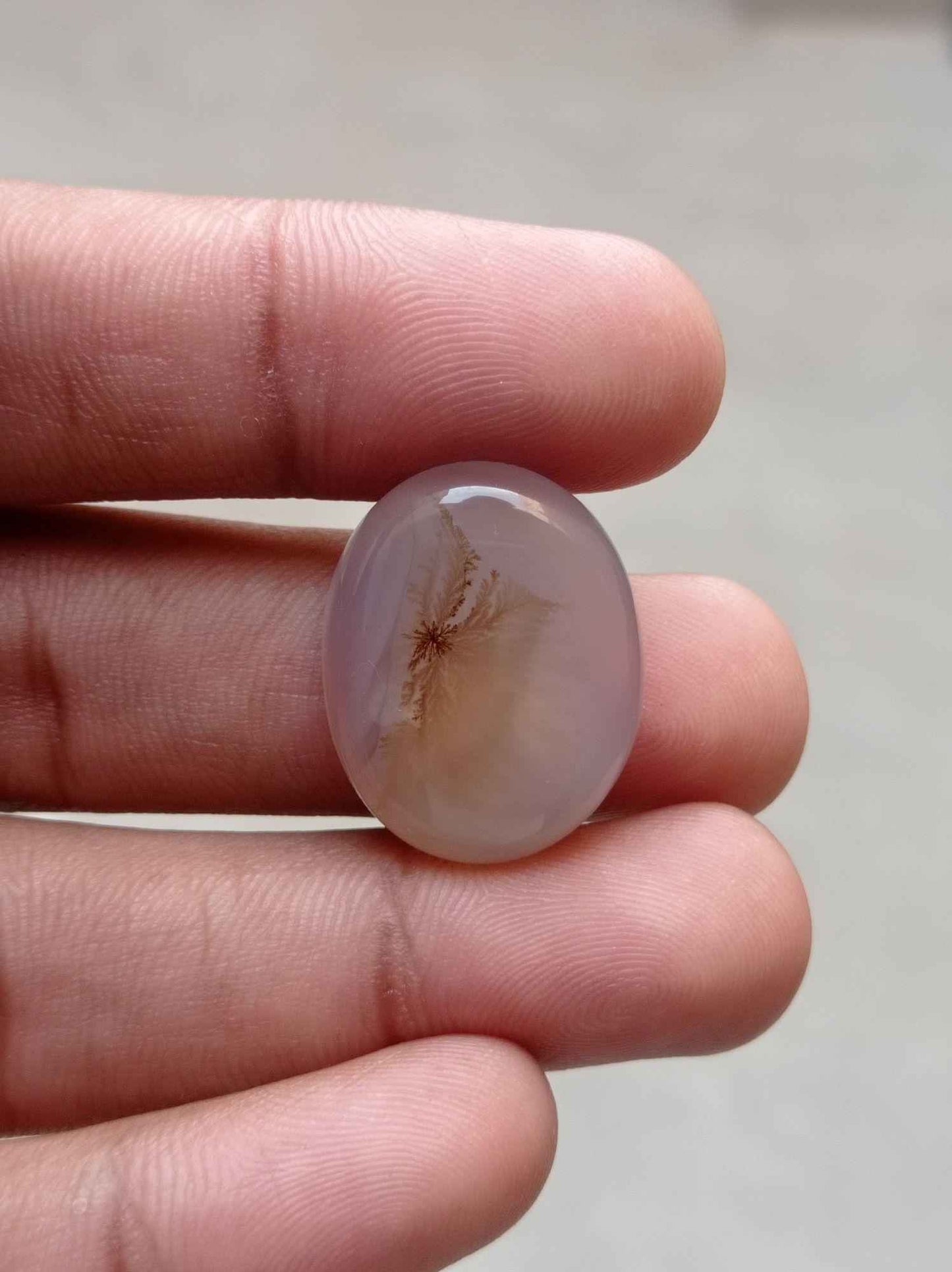 29ct Natural Dendritic Agate - Shajri Aqeeq - Dimension-26x21mm
