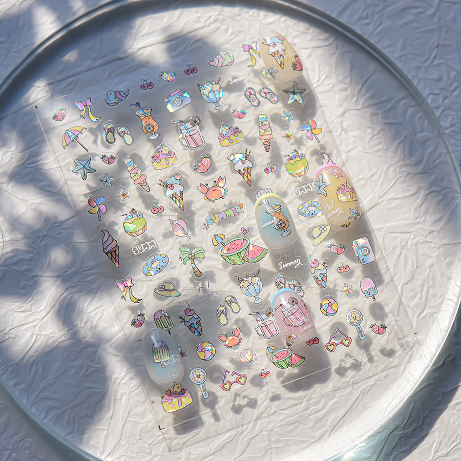 Hello Claws | Summer Beach Nail Deco Sticker