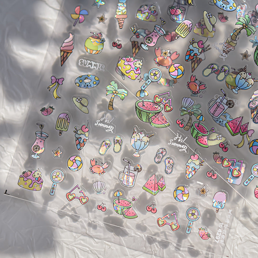 Hello Claws | Summer Beach Nail Deco Sticker