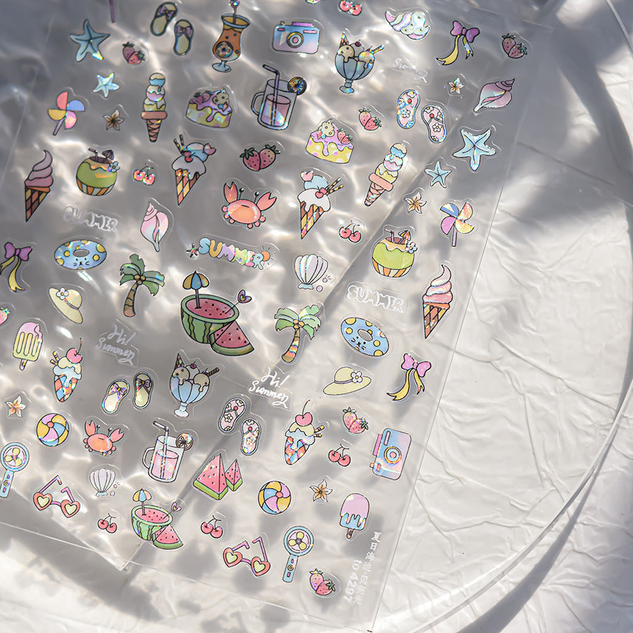 Hello Claws | Summer Beach Nail Deco Sticker