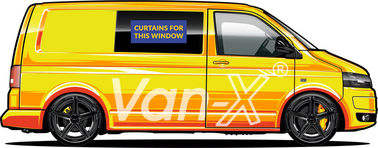 For VW T4 Window Curtains Eco-Line - Grey | Van-X