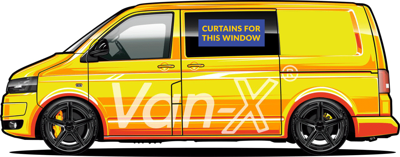 For VW T4 Window Curtains Eco-Line - Grey | Van-X