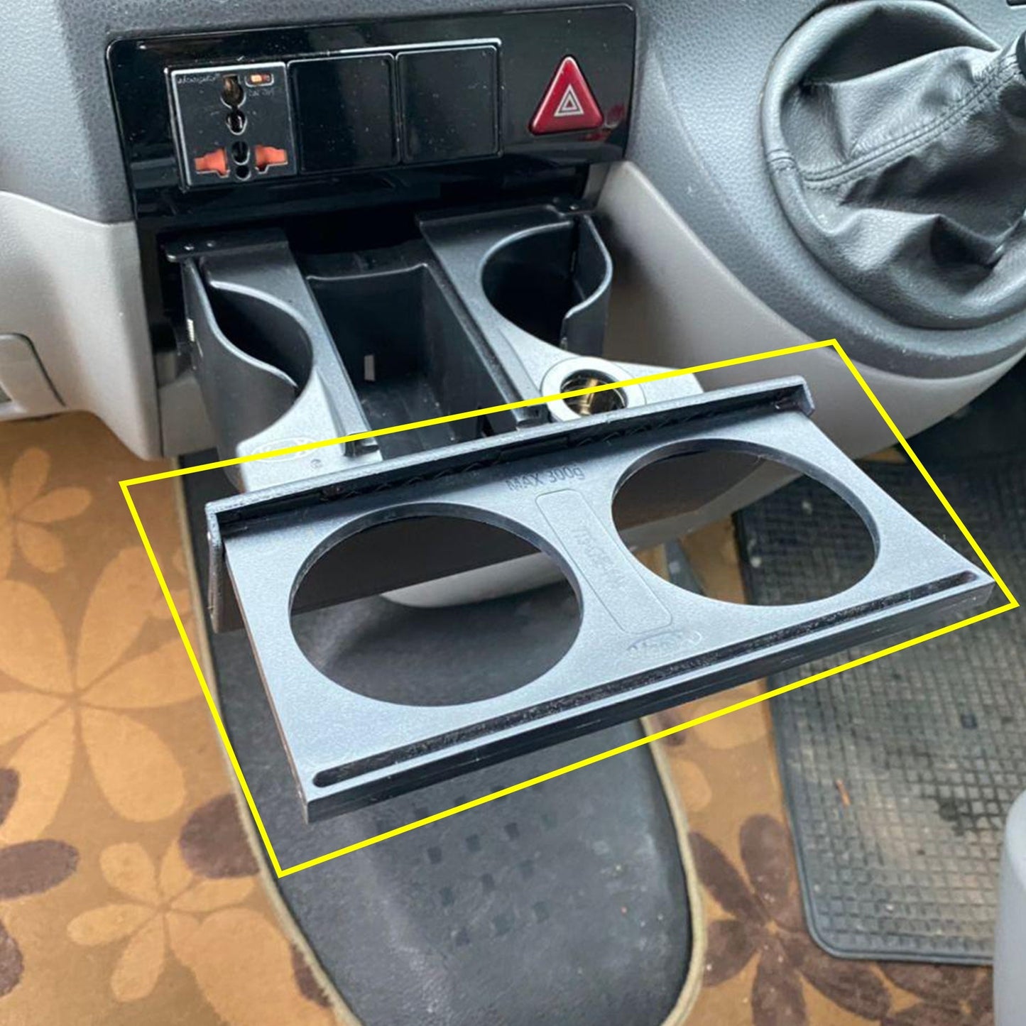 For VW T5 & T5.1 Cup Holder Extension – Add-On 2 Cup Extenison for Extra Storage & Convenience