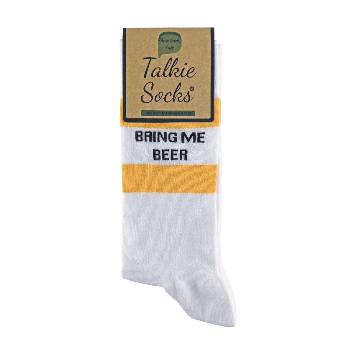 1 Pack Unisex Cotton Novelty Bring Me Beer & Vodka Socks