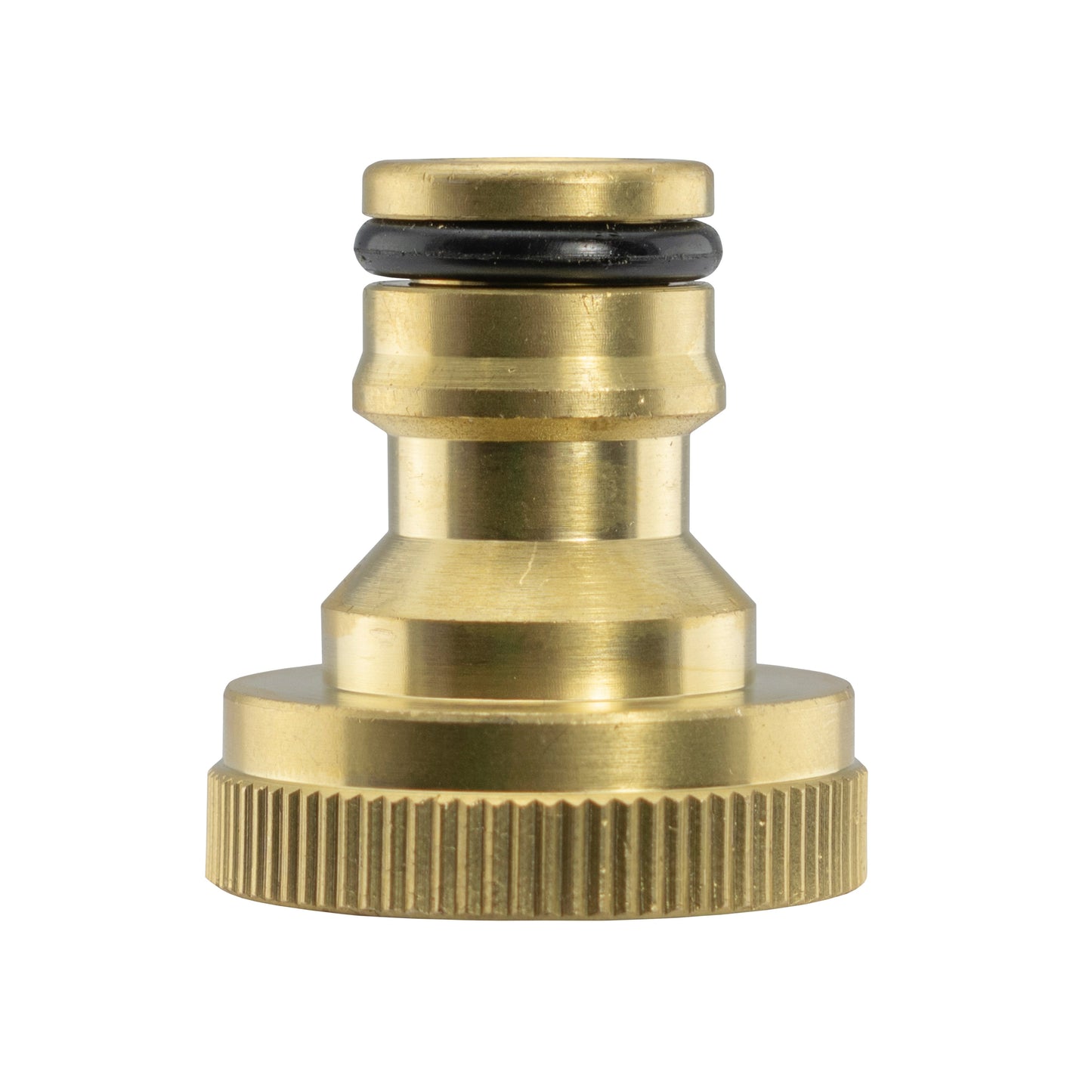 IBC 2 S60X6 Cap with Large Plastic Valve and Quick Connect Brass Fitting