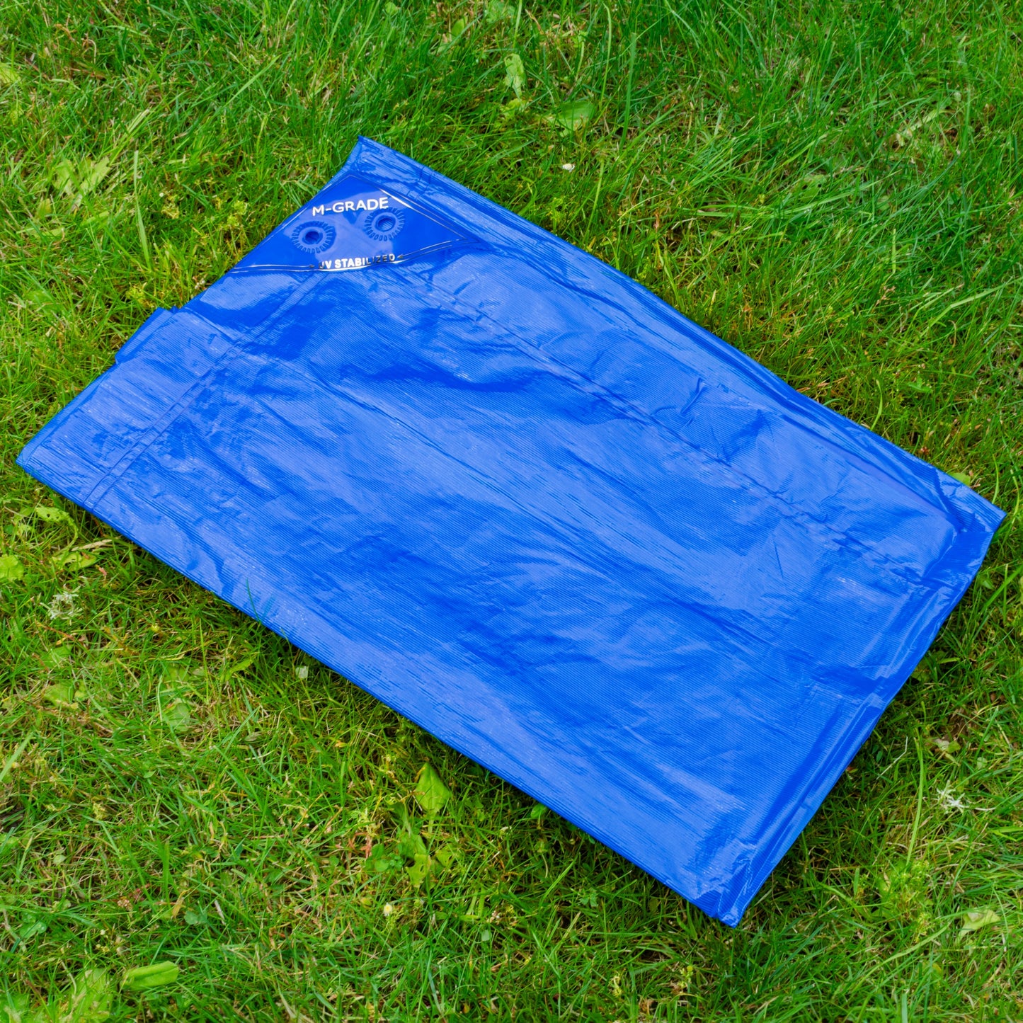 M-Grade LLDPE Blue Tarpaulin 1.5m x 2m Waterproof Tarpaulin Cover Outdoor Cover