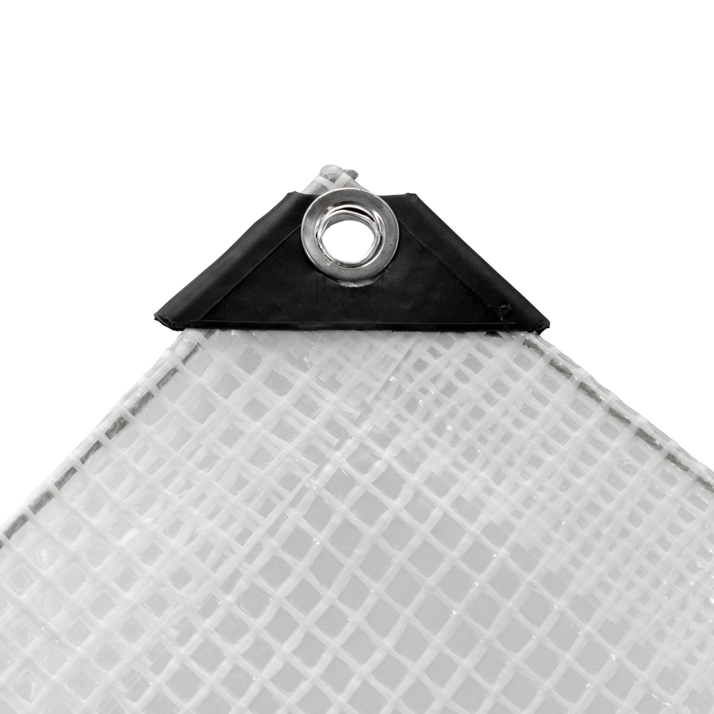 Clear M-Grade Tarpaulin with Bungee Balls (Black)