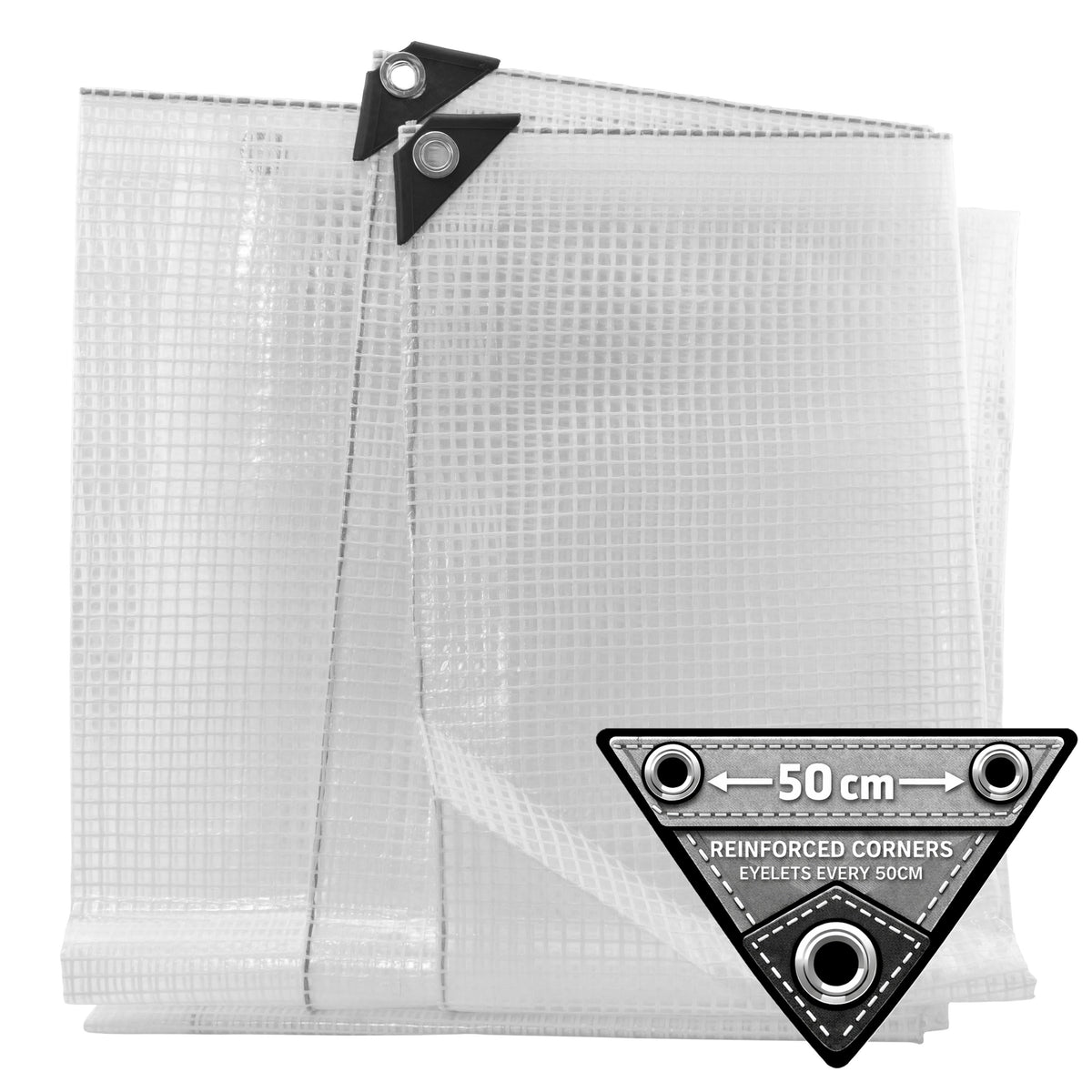 Clear M-Grade Tarpaulin 10m x 15m