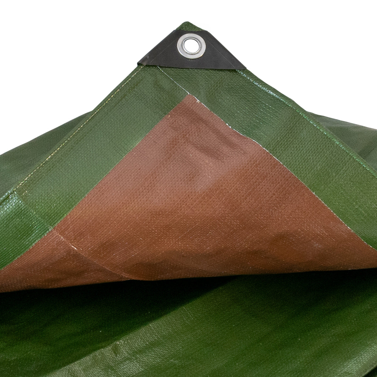 Green/Brown L-Grade Tarpaulin 4m x 6m