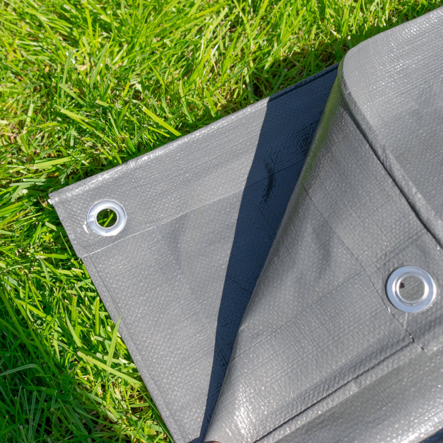 Grey L-Grade Tarpaulin 3m x 4m